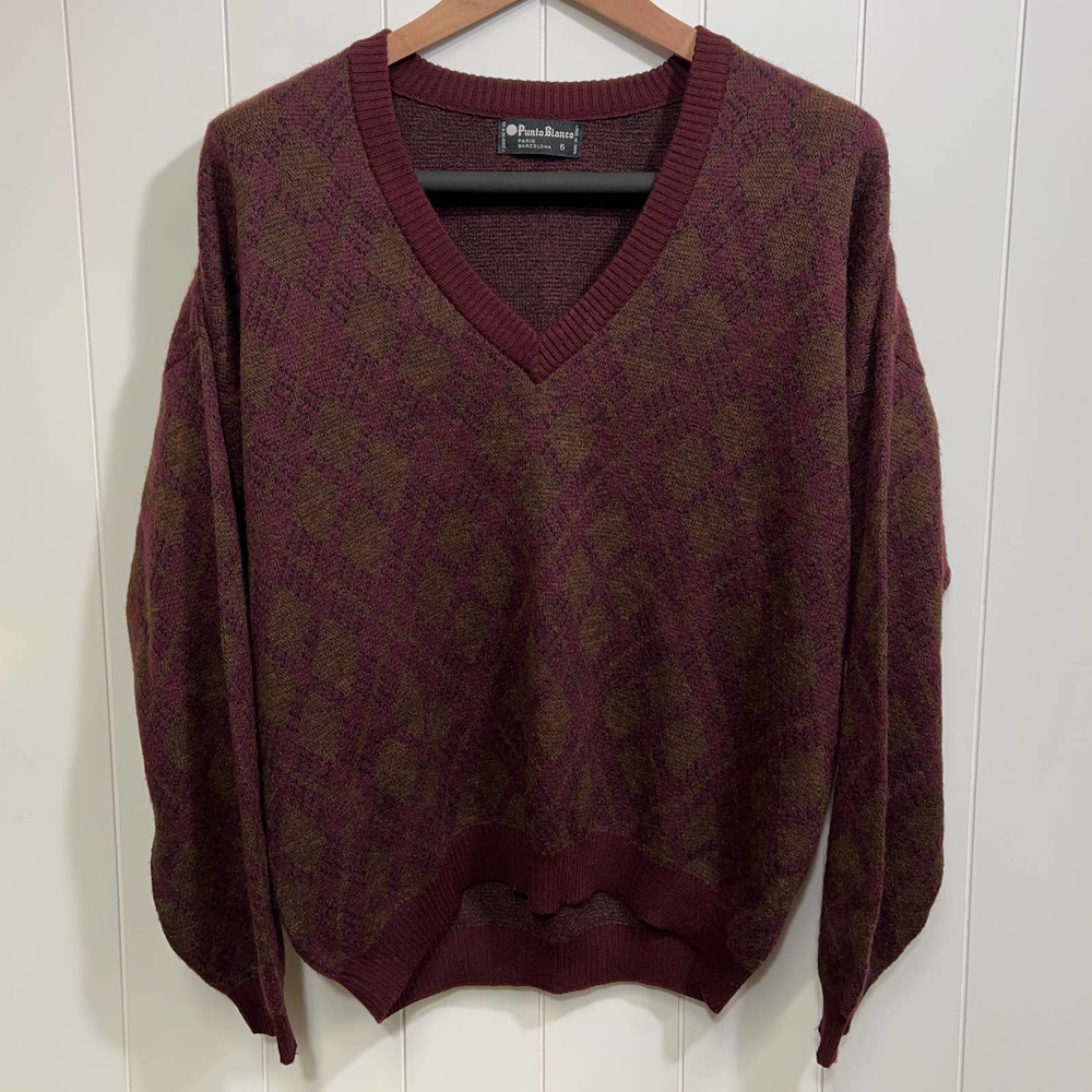 Vintage Punto Blanco‎ 70% wool  size 6